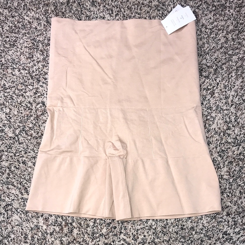 Auden Plus Size High Waist Shapewear Shorts Tan Size 2X | NWT